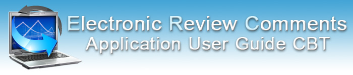 electronic review comments computer based training banner