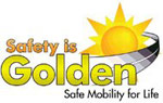 Safety is Golden. Safe Mobility for Life Logo
