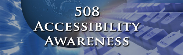508 Awareness Accessibility Banner